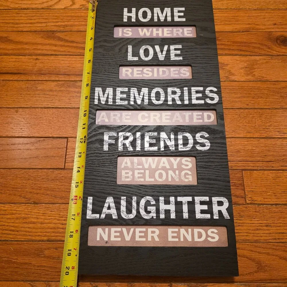Home Wall Decor - Home, Love, Friends, Laughter